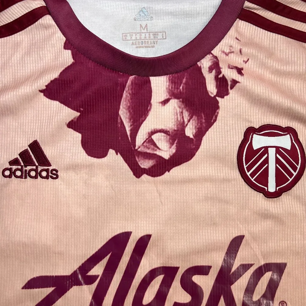 Adidas Portland Timbers Las Queens Soccer Jersey Medium Pink #28 MLS Authentic‎